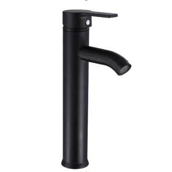 

Black Faucet Sink Basin Cold Hot Mixer Tap Water Inlet Pipe Attachment