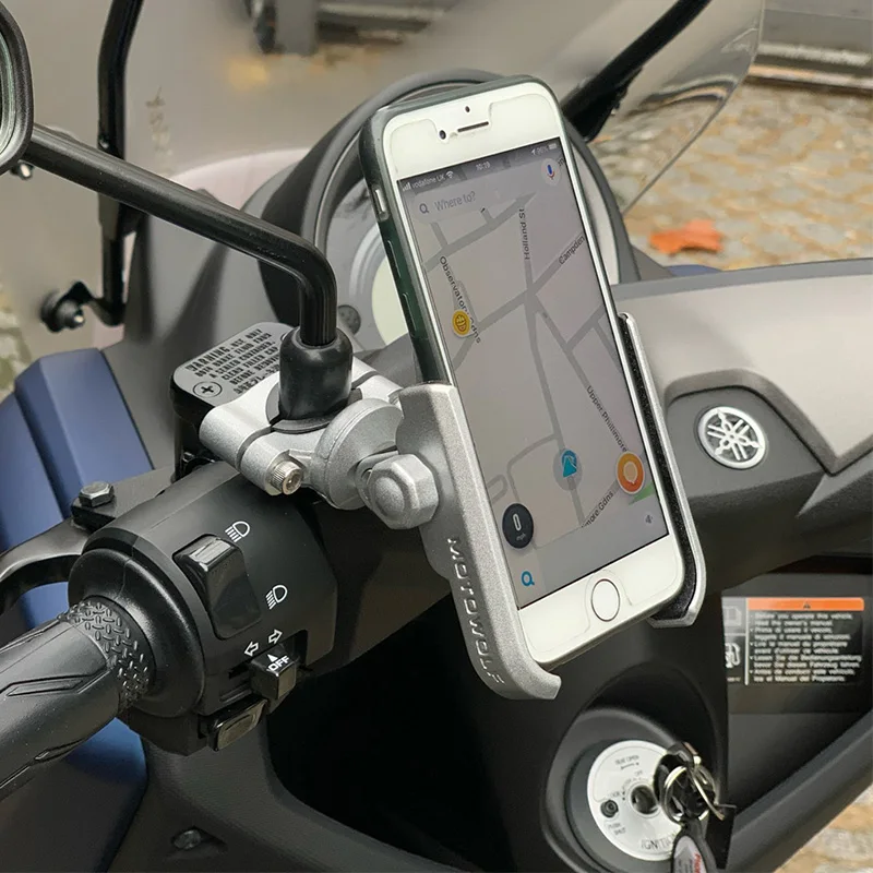 Motorcycle Handlebar Smartphone Support  Motorcycle Scooter Mobile Phone  Support - Bicycle Racks - Aliexpress