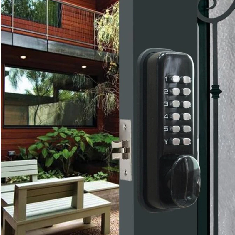 Waterproof Gate Lock Digital Door Lock Keyless Mechanical Home Lock