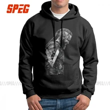 Мужская толстовка с капюшоном King Ragnar Lothbrok Vikings Valhalla, хлопковые забавные толстовки с капюшоном оптом