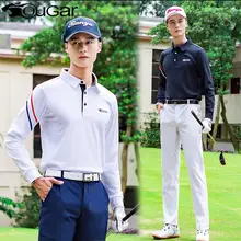 Весенне-осенняя одежда для гольфа мужской нарукавник для клерков Мужская футболка с длинными рукавами дышащая быстросохнущая спортивная одежда футболки