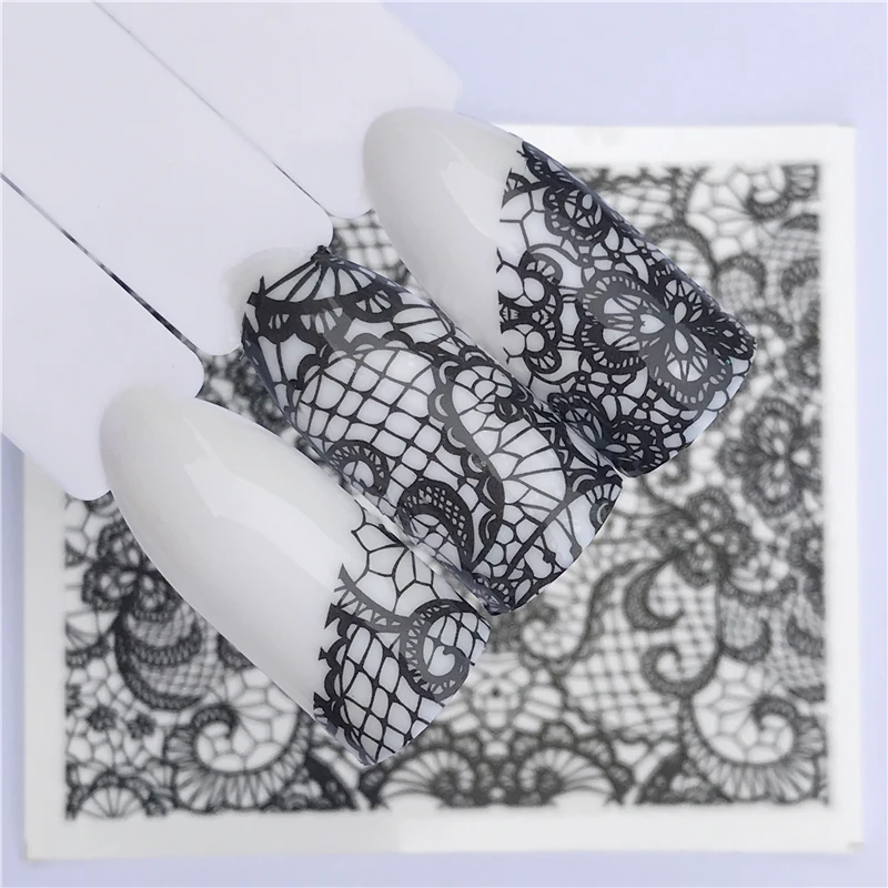 Sale Decals Stamp-Tools Foils Nail-Art-Stickers Lace Nails Water-Transfer French Manicure zWzKEO91pVK