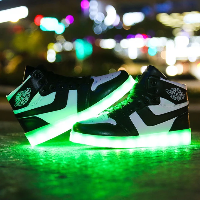 pit4tk LED Light Up Shoes Skate Shoes Sport Shoes Dance Boot Unisex Christmas