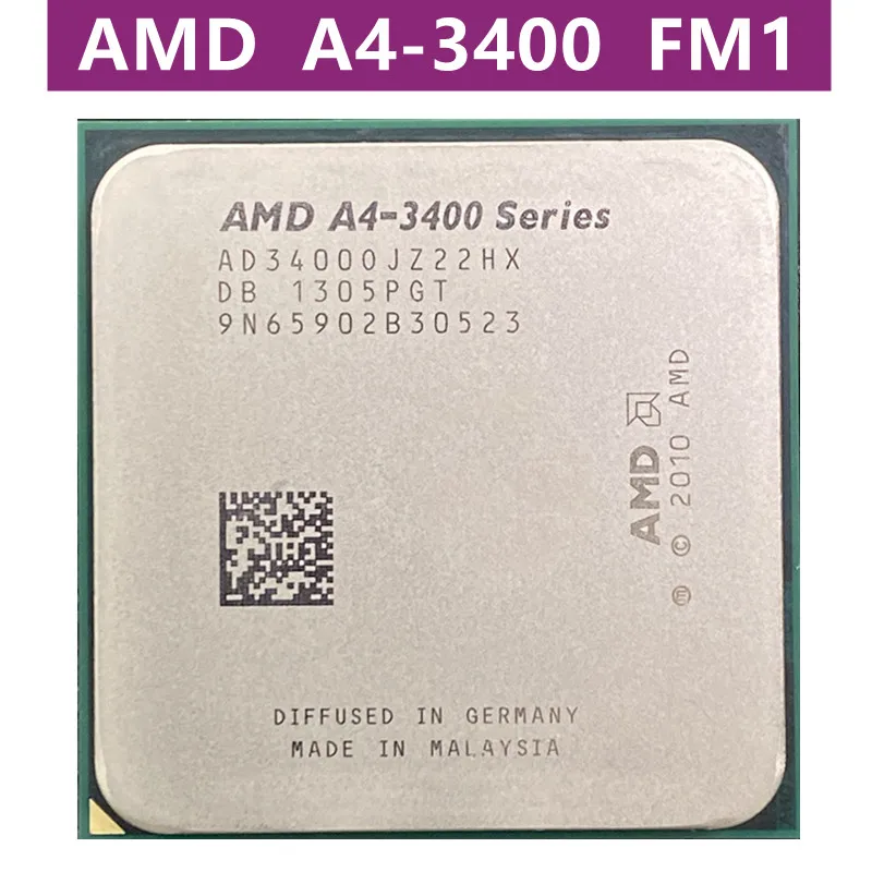 Процессор AMD A4-Series A4 3400 Dual Core fonctionne коррекция 100% для оформления офиса | Компьютеры