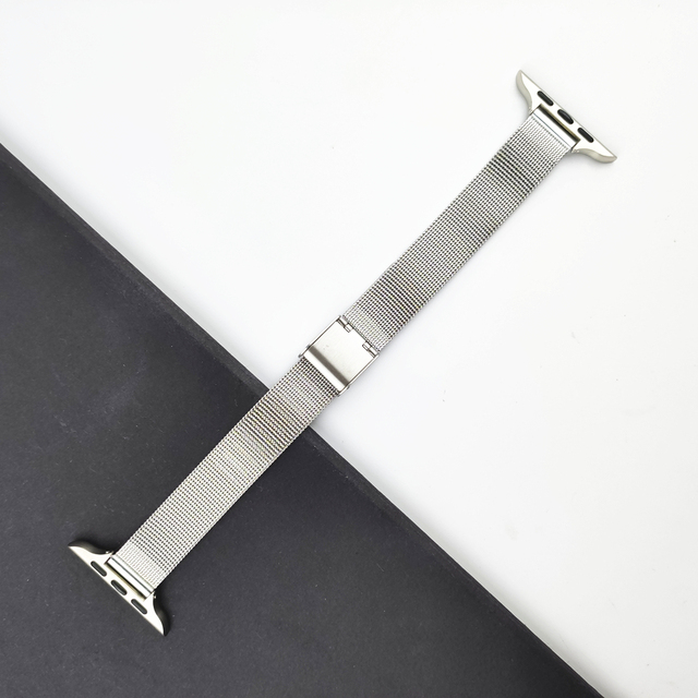 Strap for Apple Watch Band SE 7/6/5/4/3/2 41mm 45mm 38mm 42mm 40mm 44mm Stainless Steel Wristband Bracelet iWatch SE Women