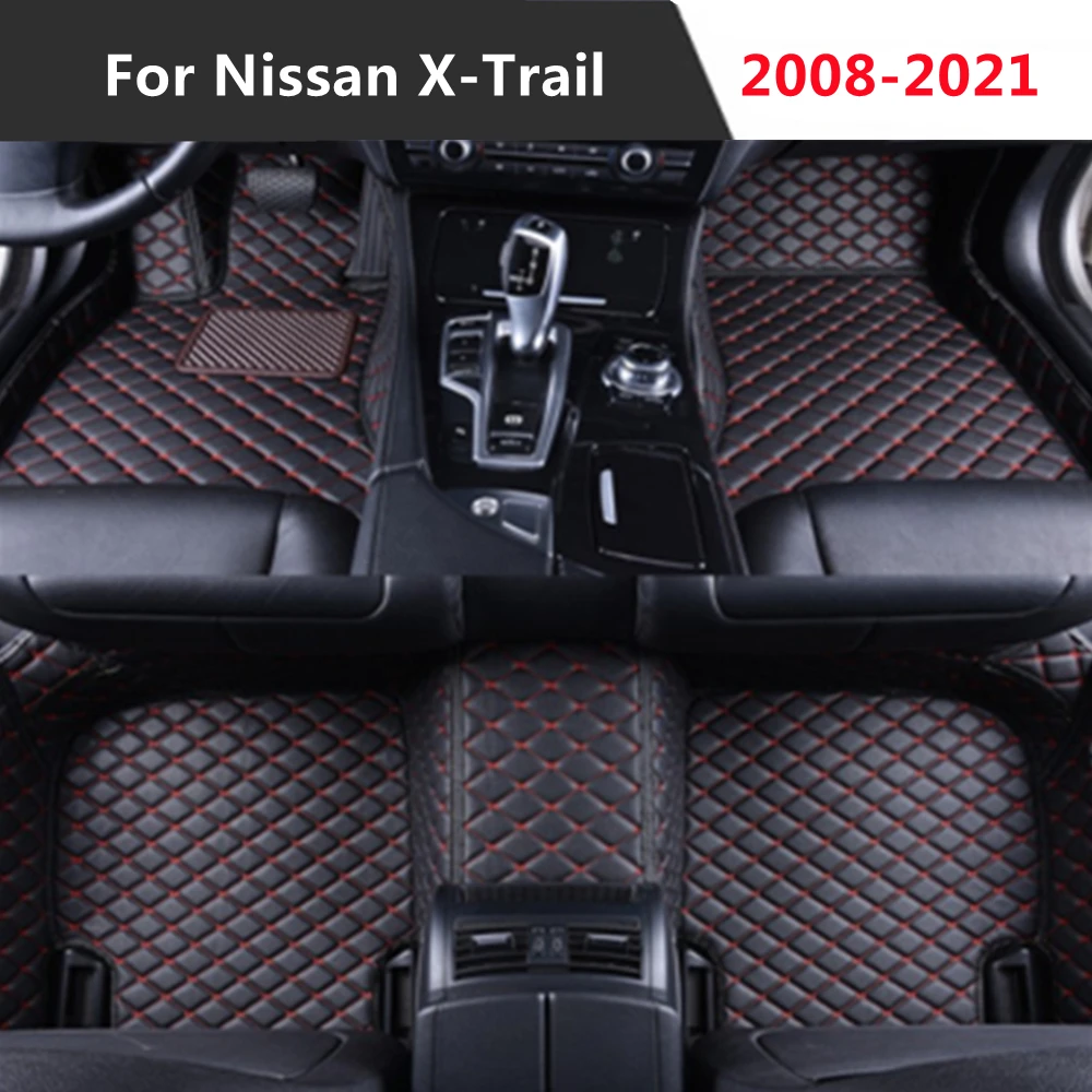 For Nissan X-Trail (2008-2021 for 5seats model) 2009-10-11-2020 Leather Custom Auto Car Floor Foot mat Styling Fit | Автомобили и