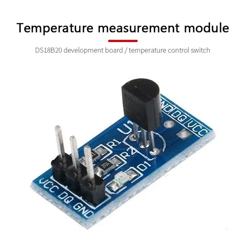 

DS18B20 Temperature Measurement Sensor Module For Arduino Temperature Sensor Module Onboard DS18B20 Chip DS18B20