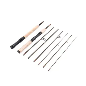 

2.3m 7 Section Portable Fishing Rod Carbon Fiber Lightweight Fly Fishing Rod Fishing Tackle Tools pesca