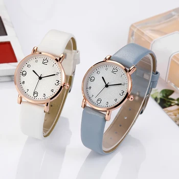 

Women Top Fashion Luxury Wrist Watch Exquisite Leather Casual Quartz Watches Women Dress Beige Simple Clock Analog Watch Reloj M