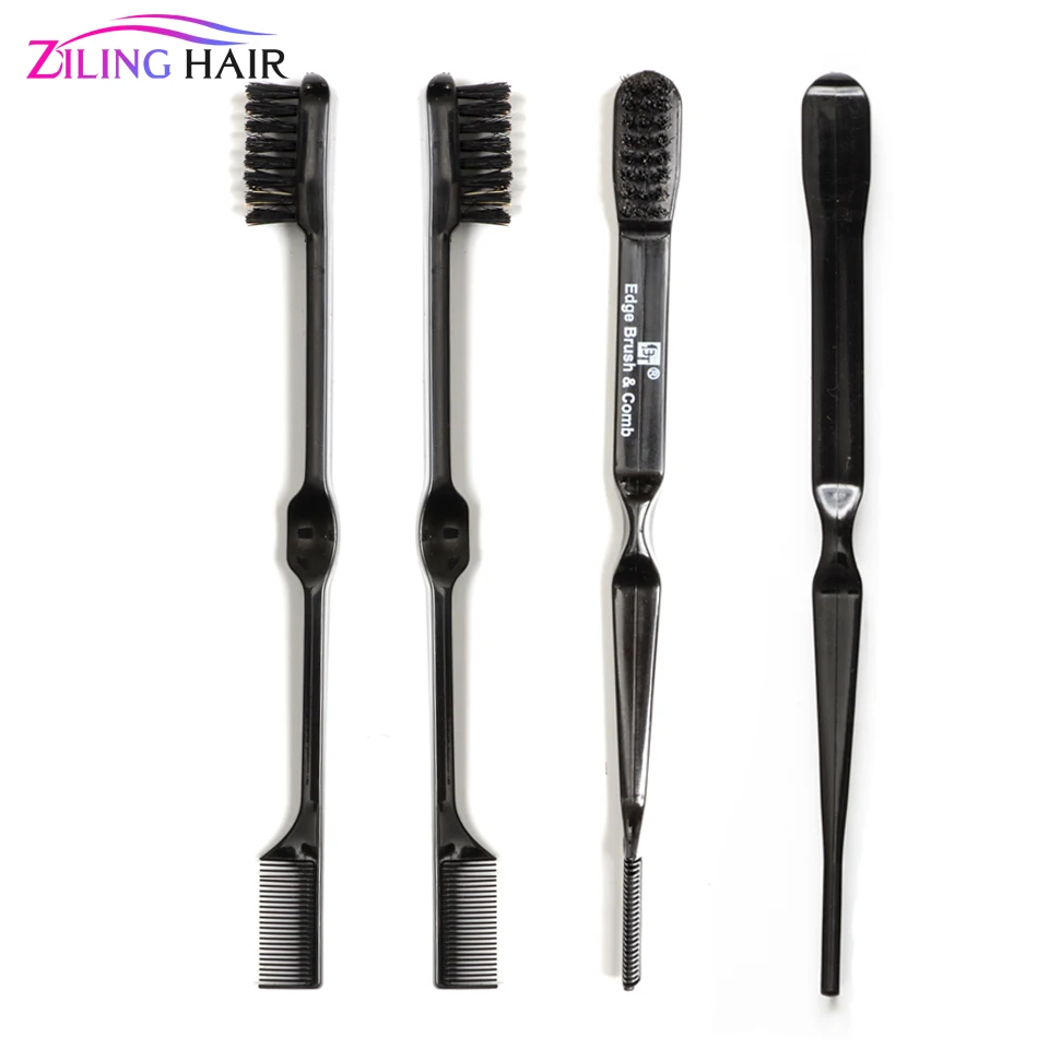 Double Sided babyhair Brush Comb Edge Control Comb Smooth Natural Look babyhair Brush Comb Dropshipping
