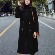 JAYCOSIN,, зимнее шерстяное пальто, женское, длинное, корейский стиль, женское, одноцветное, двубортное, верхняя одежда, шерстяные куртки, пальто для женщин, 909
