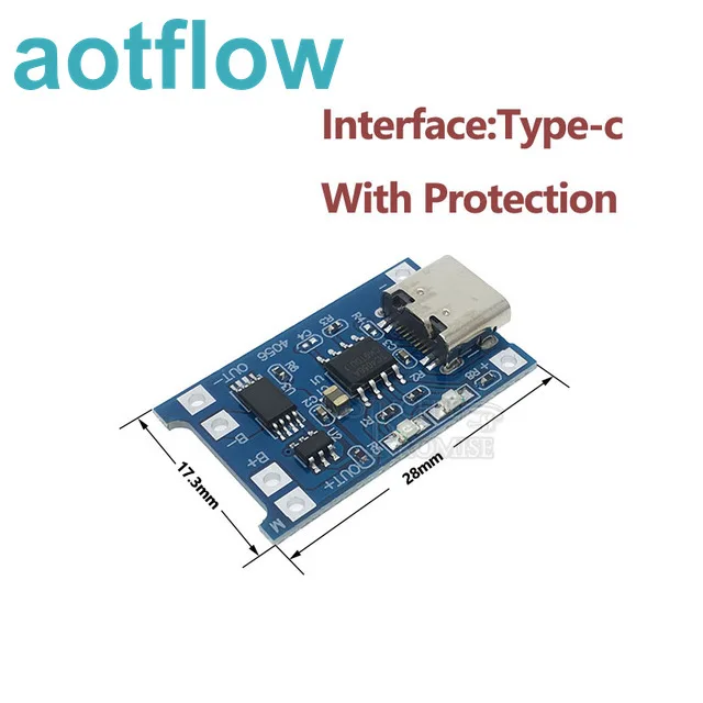 Mini-Micro-Type-c-USB-5V-1A-18650-TP4056-Lithium-Battery-Charger-Module-Charging-Board-With.jpg_640x640- Type-c