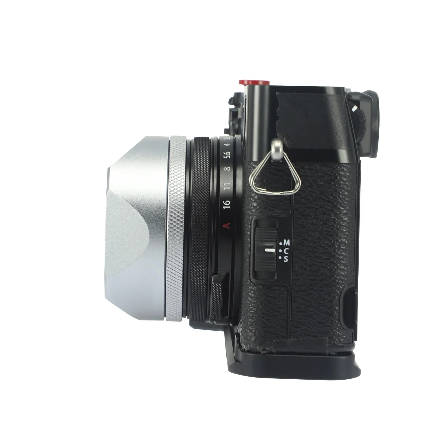 Haoge Square Metal Lens Hood, 49mm Anel