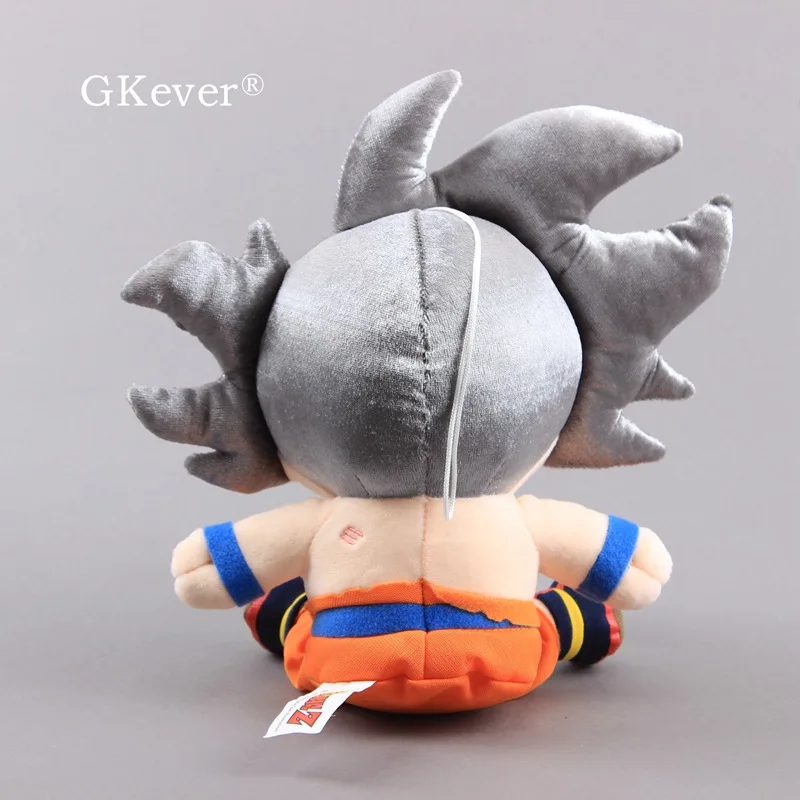 Dragon Ball Z Супер Saiyan Goku серебряные волосы плюшевые игрушки мягкие куклы " 20 см детский подарок