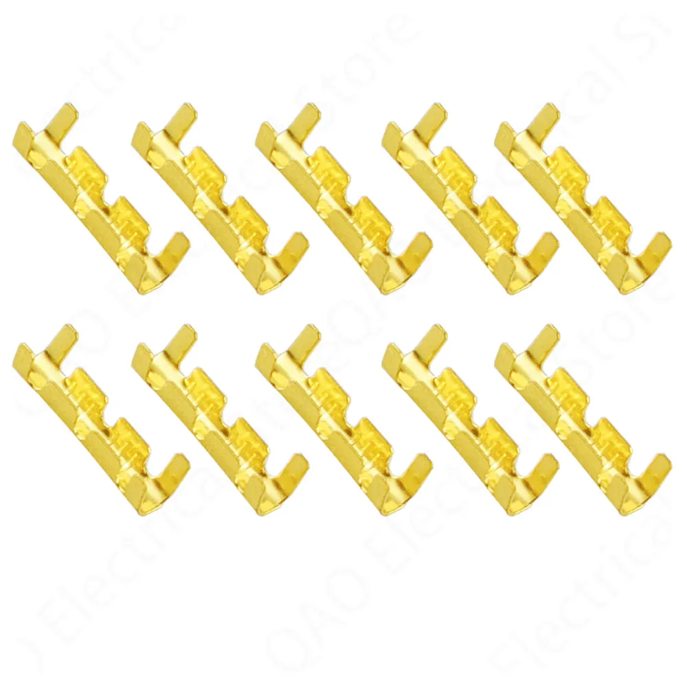 

50pcs/100pcs 453 U-shaped terminal tab cold inserts connectors cold terminal small teeth fascia terminal,0.3-1.5mm2
