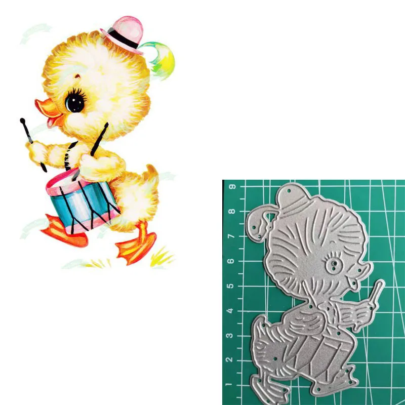 Рождественские пресс-формы 2019 маленькая утка высечка в Скрапбукинг тиснение |