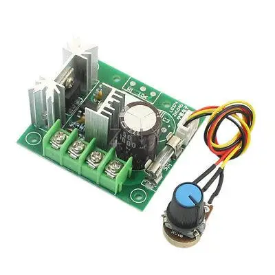 

DC 5-15V 200W B10K Potentiometer Rotary Adjustable PWM Motor Speed Controller