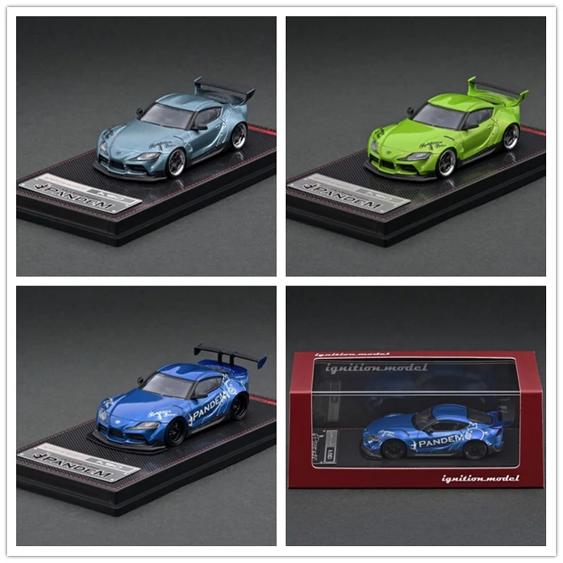 

IG 1:64 PANDEM Supra (A90) Blue Green Matte Blue Gray Diecast Model Car