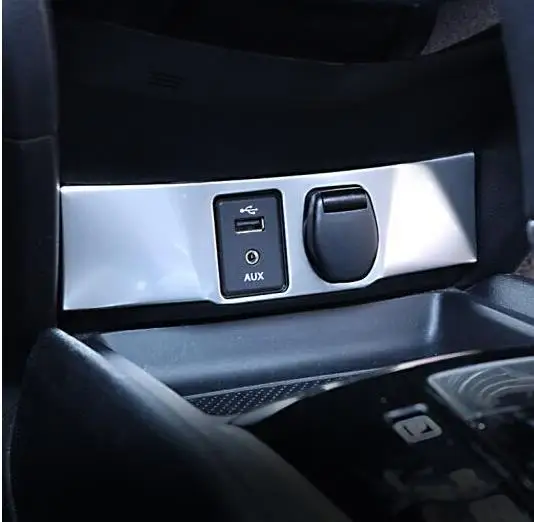 ABS хромированный прикуриватель отделка для коробки передач Крышка AUX USB крышка наклейка для NISSAN QASHQAI J11