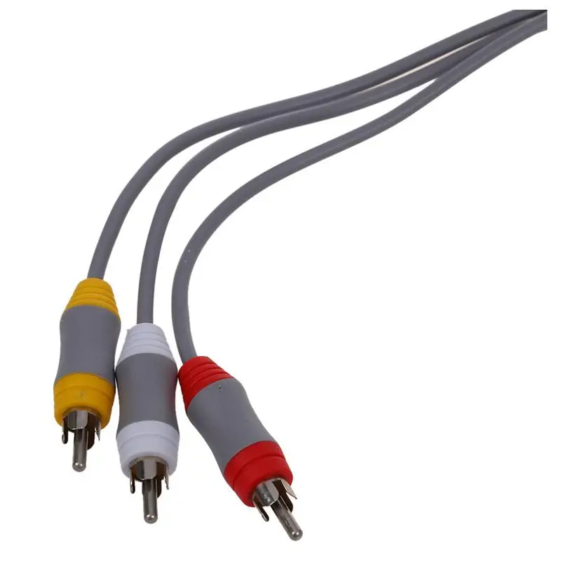 1,8 м AV композитный кабель аудио видео кабель 3 RCA-6 футов для nintendo для wii tv/монитор V1 R20