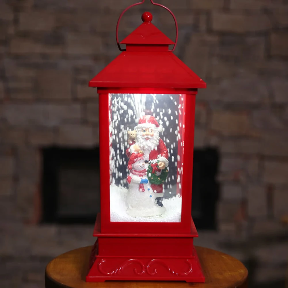Вечерние праздничные снежные глобусы фестиваль ABS светодиодный светильник музыкальная шкатулка открытый портативный детский Подарочный светильник вес украшения для Рождества