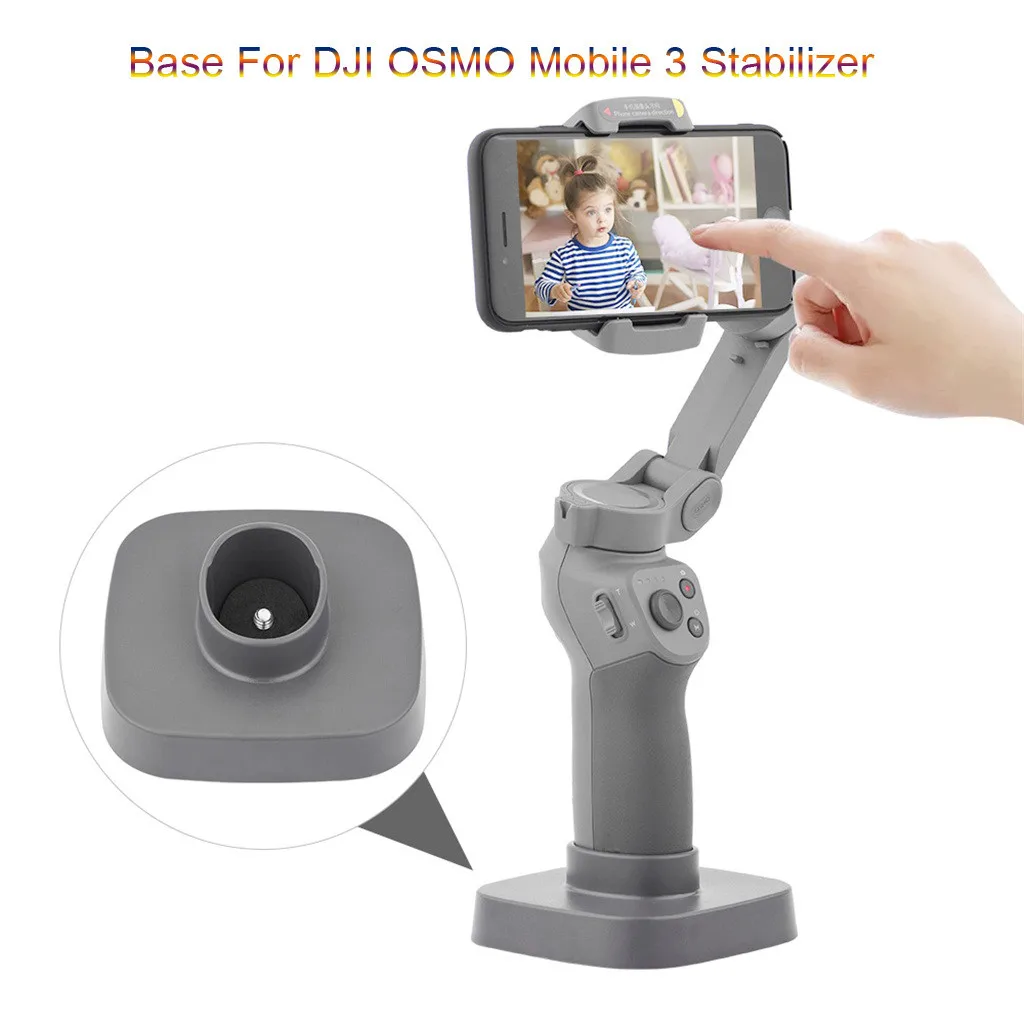 High Quality wearable devices Stand Base Mount For DJI OSMO Mobile 3 Stabilizer 3-Axis Handheld Gimbal support dropshipping - Цвет: A