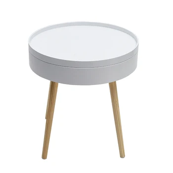 

Nordic Balcony Small Coffee Table Sofa Round Bedroom Bay Window Modern Minimalist Creative Corner