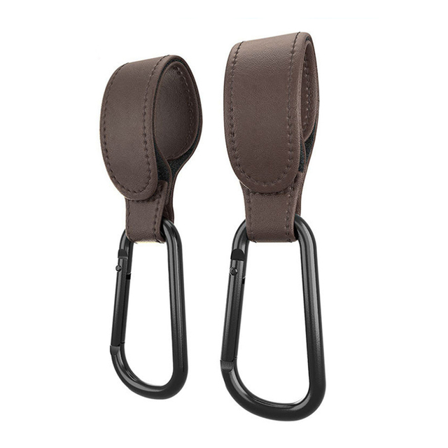 Pcs PU Leather Baby Bag Stroller Hook Pram Rotate 360 Degree Rotatable Cart Hook Organizer Pram Hook Stroller Accessories