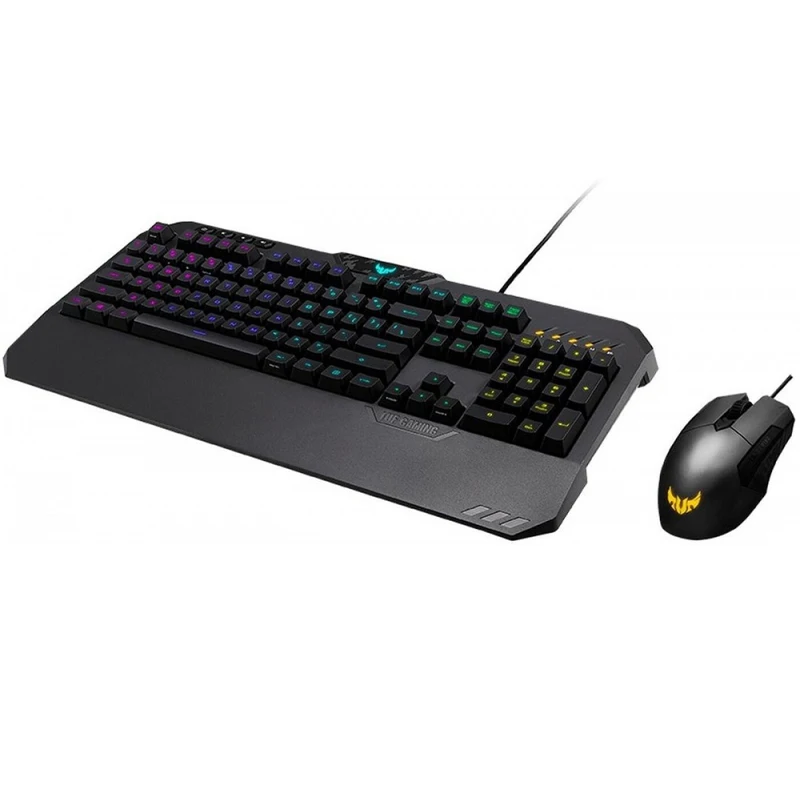 Клавиатура+мышь ASUS TUF Gaming Combo K5& M5 проводные, механическая, оптическая, 6200 dpi, USB, подсветка RGB, цвет: черный