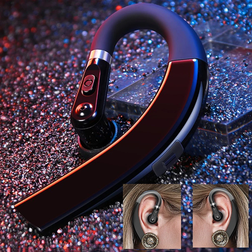 Wireless Bluetooth Earphone Sports Water Proof Headphones Handsfree Business Earbud Headset with HD Microphone Sweat Resistance