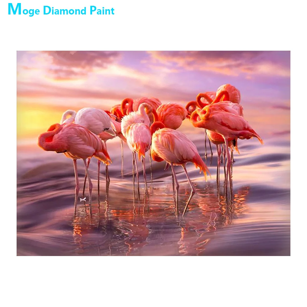 

Flamingo bird Diamond Painting Animal Scenic Round Full Drill Nouveaute DIY Mosaic Embroidery 5D Cross Stitch home decor gifts