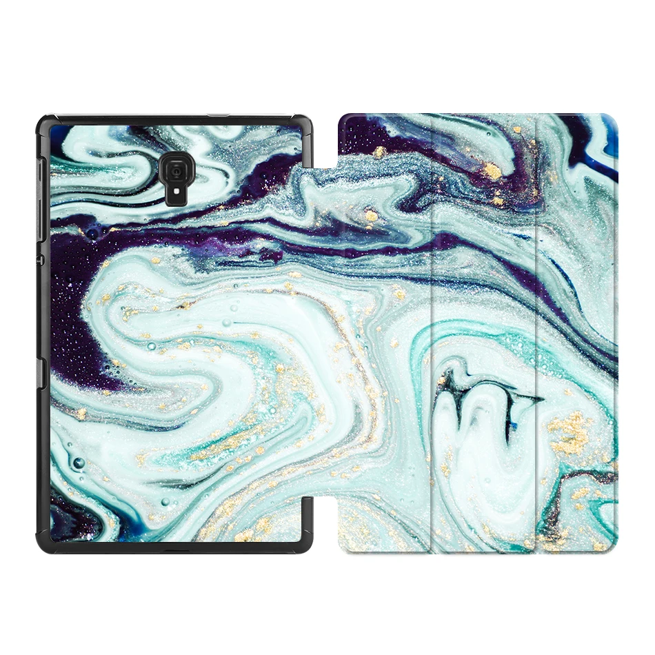 SS16 MTT чехол из искусственной кожи с мрамором для samsung Tab S4, 10,5 дюймов, SM-T830, T835, T837, тонкий магнитный откидной трехслойный чехол-подставка для планшета, Funda - Цвет: SS16