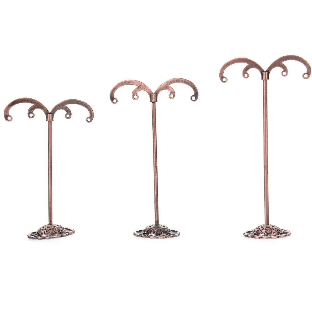3 Pieces Different Height Earrings Display Hanger Stand Jewelry Organizer Holder