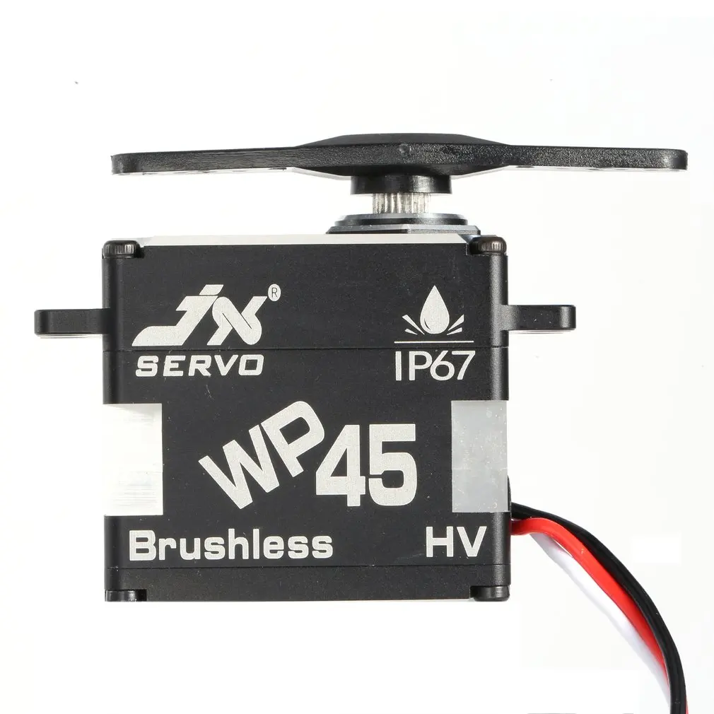JX WP45 45 кг водонепроницаемый сервоблок 8,4 V 0.11sec стальная шестерня 180 градусов HV алюминиевый Coreless сервопривод для TRX 1/10 RC автомобиль лодка с фиксированным крылом