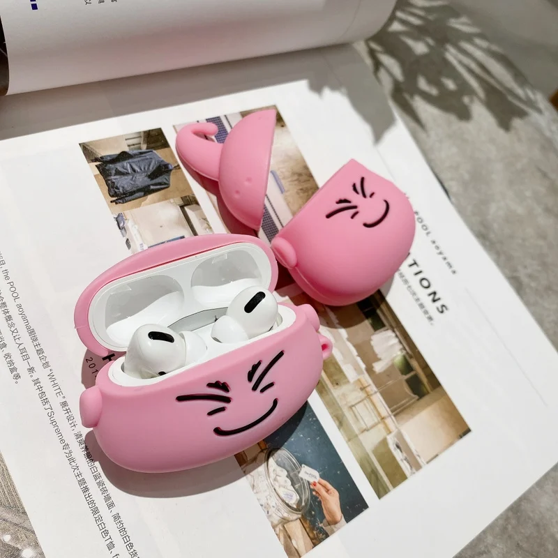 Чехол для наушников AirPods Pro Cartoon Dragon Ball Majin Buu для Apple AirPods 1 2 3 Bluetooth, мягкий силиконовый чехол с крючком