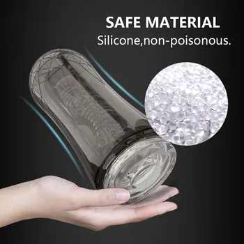 Silicone Male Masturbators Anal Pocket Pussy Masturbation for Men Real Fake Vagina Glans blowjob Machine Sex Toys Adult Products 2