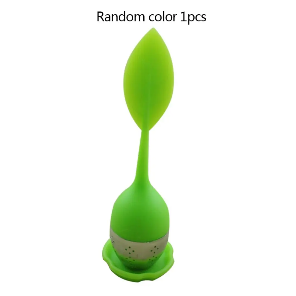 

1pc Silicone Tea Infuser Filter Stainless Steel Tea Ball Leaf Tea Strainer