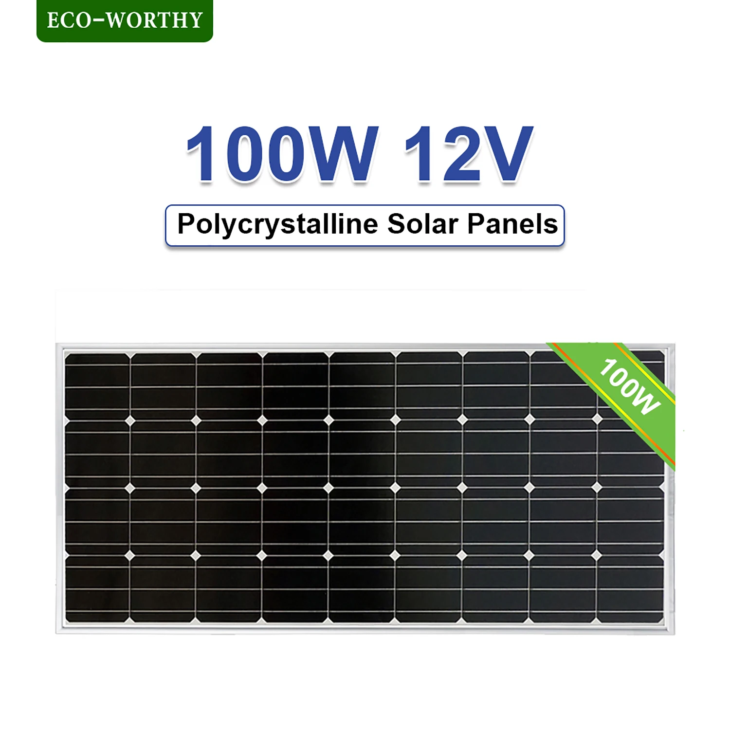ЕС со 100 W 18 V монокристаллические солнечные Мощность Панель для 12 V Батарея Зарядное устройство дома 100W200w400w600w800w1000W панели солнечных батарей