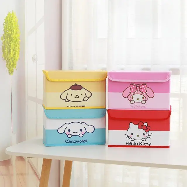 Melody Cinnamoroll Pu складная коробка Кукла для хранения коллекции для девочек#2624