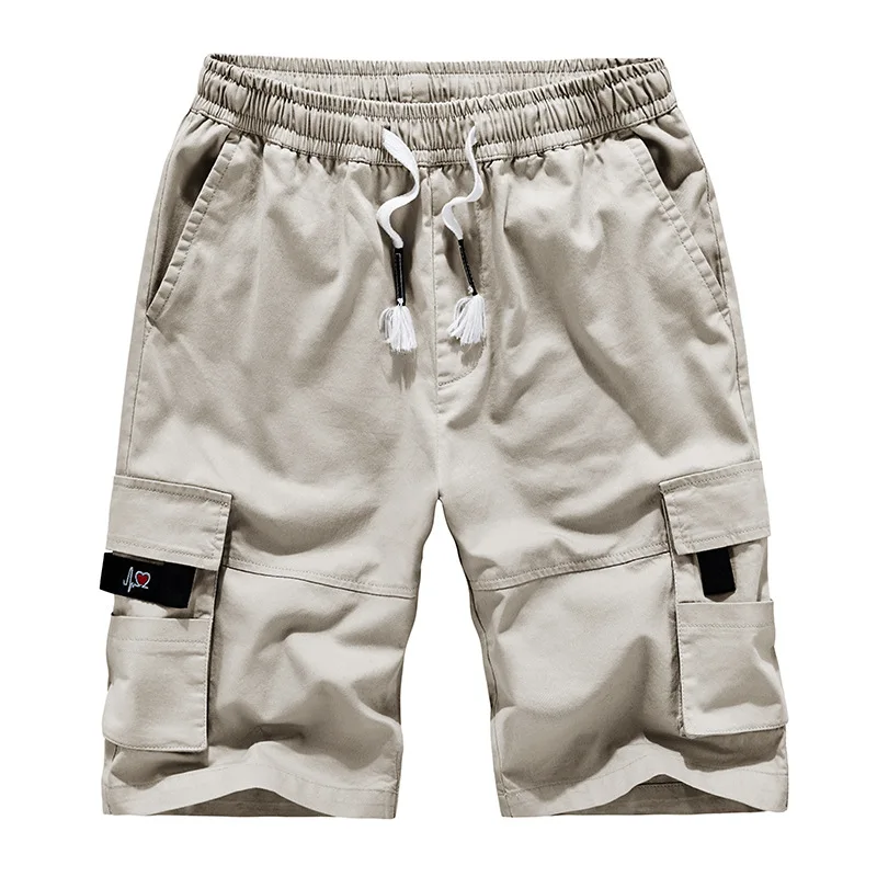 elastic band cargo shorts