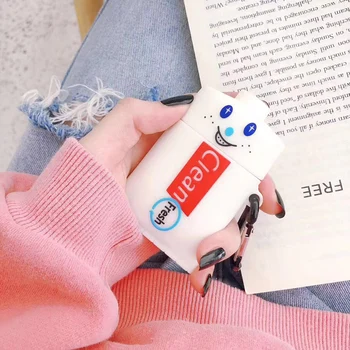 

3D Funny Cute Toothpaste Shockproof Earphone Cases For Apple Airpods 1/2 Lovely Silicone Protection Headphone Cover Accessories
