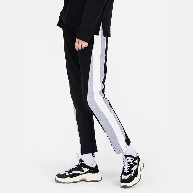 

2019 New Style Winter High-waisted Straight-Cut Loose-Fit Athletic Pants Women's Sports Casual Slimming Fitness Trousers