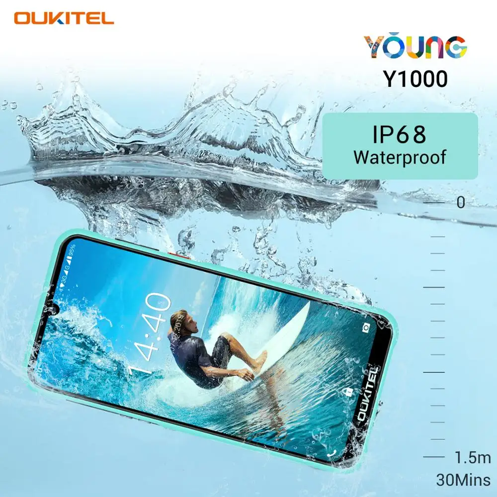  OUKITEL Y1000 Android 9.0 Mobile Phone 6.08