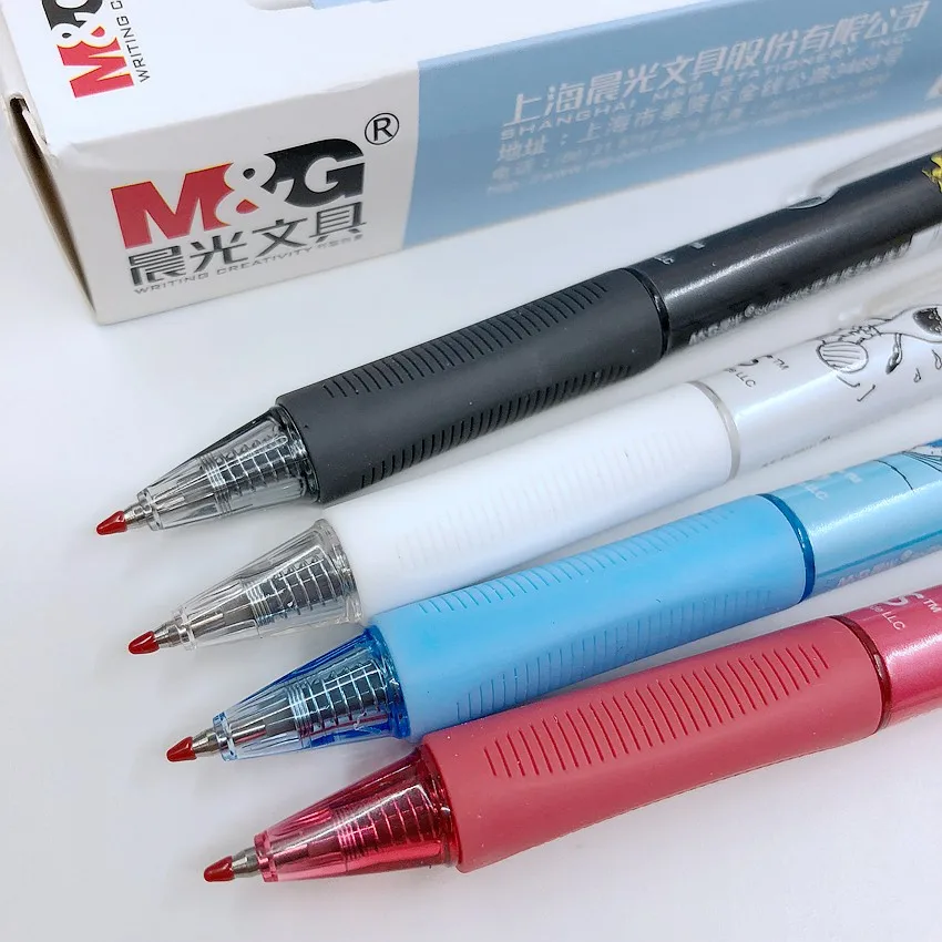 4 шт./лот) M& G Милые Мультяшные Волшебные стирающиеся ручки для школьников Kawaii Snoopy гелевая ручка 0,5 мм стержень синие чернила цвет подарки H3206