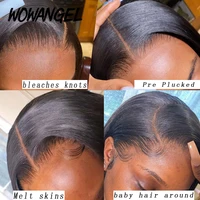 SKINLIKE Real HD Lace Front Perruques Kinky Straight 250% 13x4 Perruques frontales complètes Perruques de cheveux humains Péruvien Yaki Straight Melt Skins 3