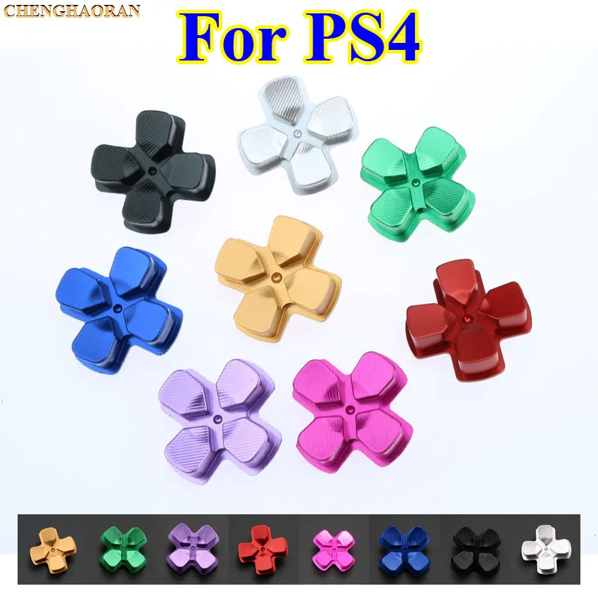 

2pc Metal D-pad Action Button Cross Dpad direction Key Repair Replacement for Playstation Dualshock 4 PS4 DS4 Gamepad Controller