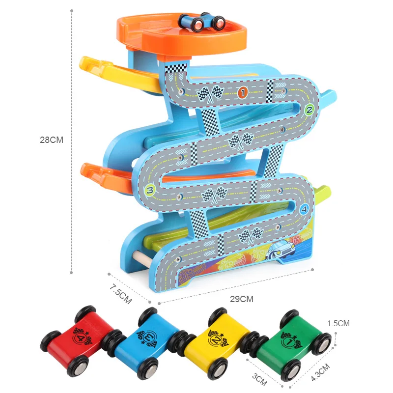 

Wooden Wisdom Elevated hua xiang che Slippery Car Speed Camera Track Gravity Acceleration Men And Women CHILDREN'S Toy Car Gift