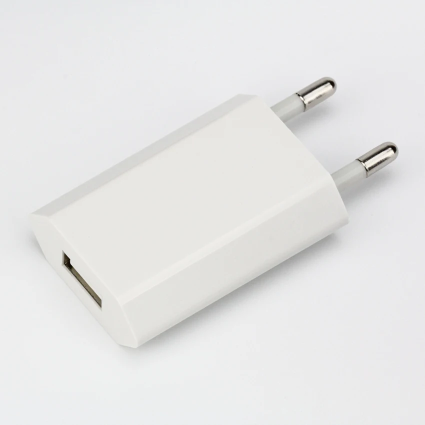 100 шт./лот EU настенное зарядное устройство USB разъем 5В 1А AC Белый Micro USB адаптер питания для Iphone 11 pro X 8 7 5 6 Onplus Xiaomi samsung