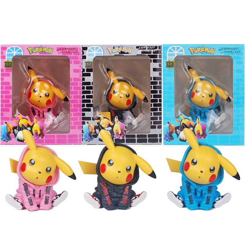 TAKARA TOMY Pokemon Anime Figures Pikachu PVC Toys Model Doll Pocket Monster Collectible Brinquedos Hot Cute Decor Home Juguetes