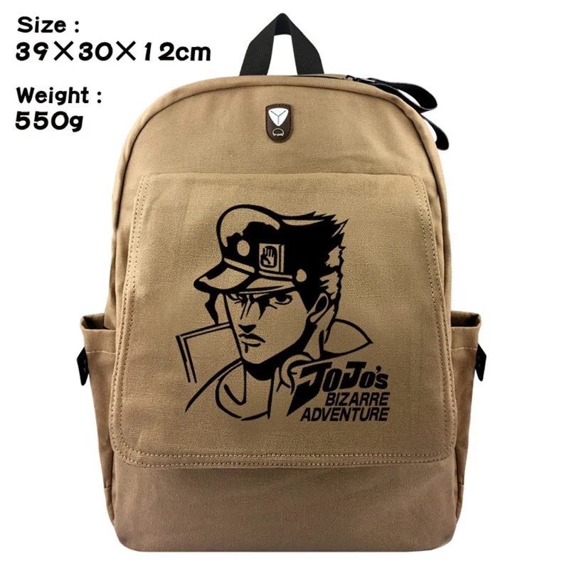 

Anime JOJO JoJo's Bizarre Adventure Cosplay Computer Backpack Canvas Shoulder Bag School Backpack Ttaveling Backpack Women Male